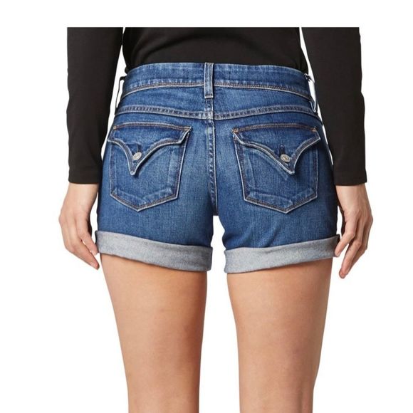 NWT $145 Hudson | Croxley | Mid-Thigh Shorts in Icon Wash | Standard 24 - Picture 4 of 11